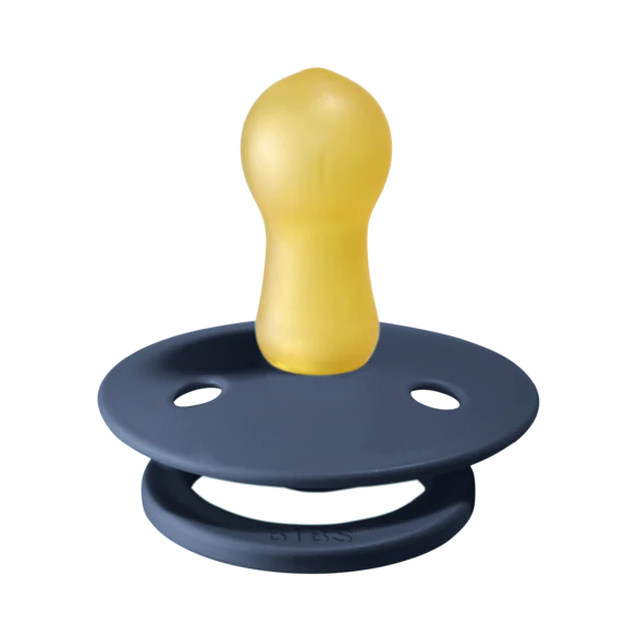 Bibs Pacifier Steel Blue 2 Pack little kisses