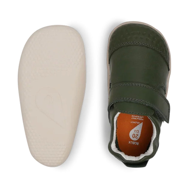 Bobux Xplorer Go Organic - Chaussures Premiers Pas Cuir Et Toile Bio Avec Scratch Pour Enfants