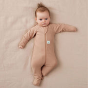 ergoPouch Long Sleeve Layer Romper 1.0 Tog - Latte