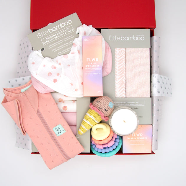 Baby Girl Hampers Personalised Newborn Gift Boxes with Quality & Love