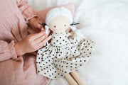Alimrose Frankie Doll - Black Spot Linen