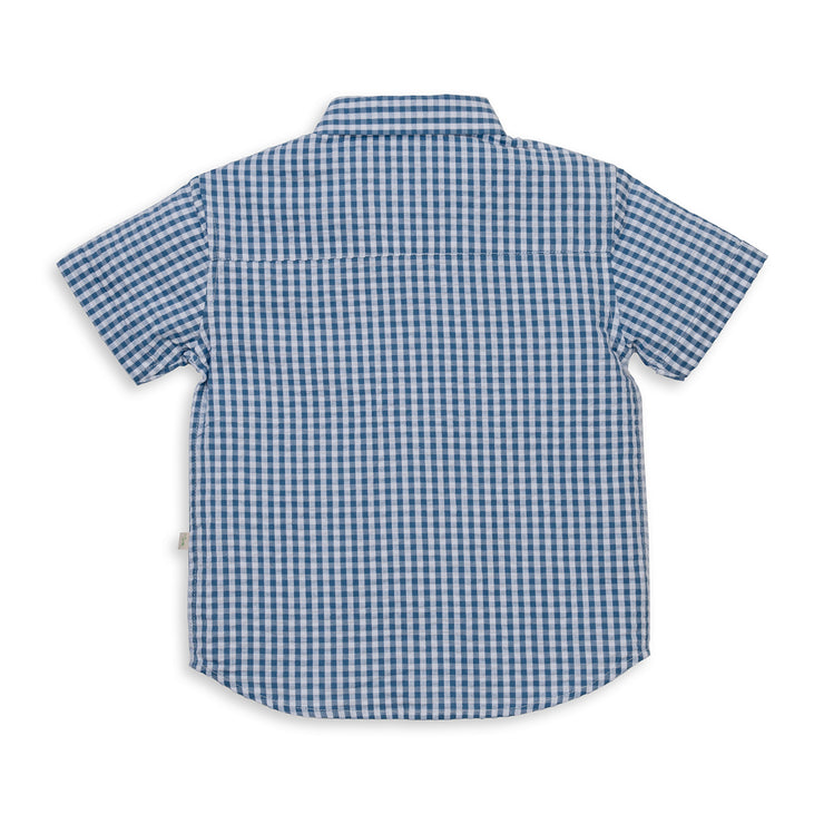 Tiny Twig Shirt - Blue Gingham