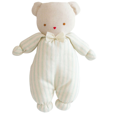 Alimrose Baby Ted - Sage Stripe