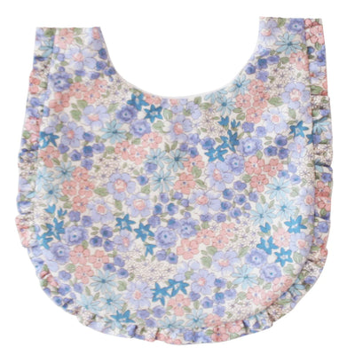 Alimrose Ruffle Edge Bib - Liberty Blue