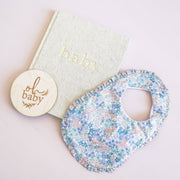 Alimrose Ruffle Edge Bib - Liberty Blue