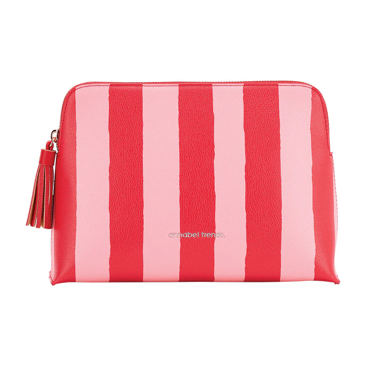 Annabel Trends Vanity Bag Large - Red Stripe