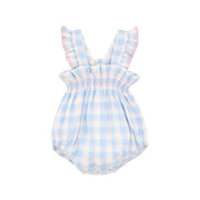 Bebe Bonnie Check Organic Bodysuit