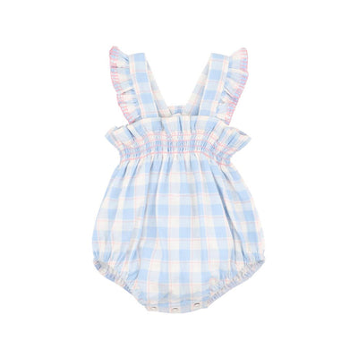 Bebe Bonnie Check Organic Bodysuit