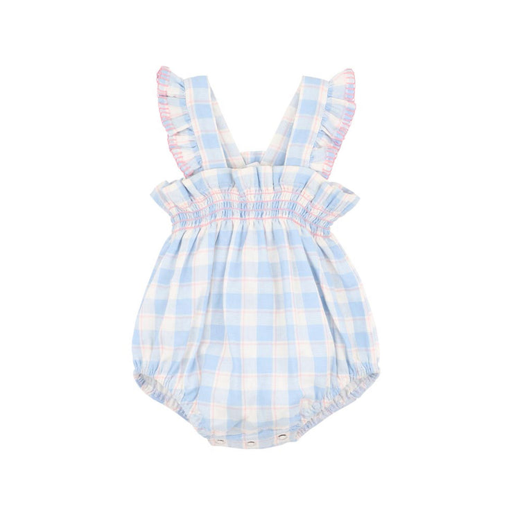 Bebe Bonnie Check Organic Bodysuit