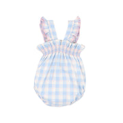 Bebe Bonnie Check Organic Bodysuit