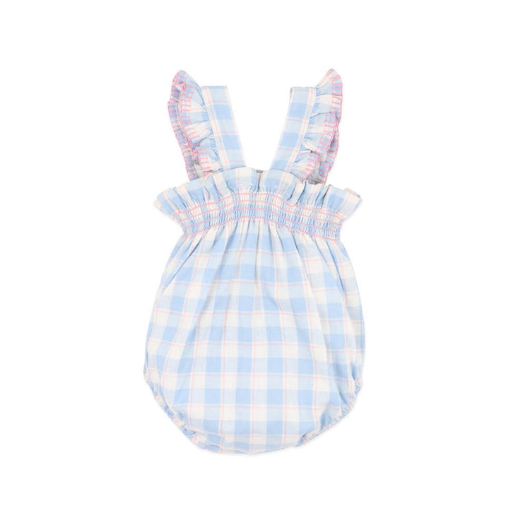 Bebe Bonnie Check Organic Bodysuit
