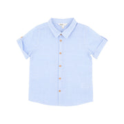 Bebe Roman Blue Check Shirt
