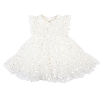 Bebe Daisy Glitter Dress