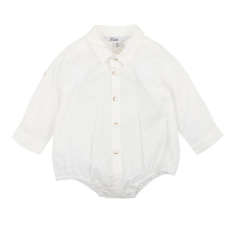 Bebe Jude Shirt Bodysuit - Ivory