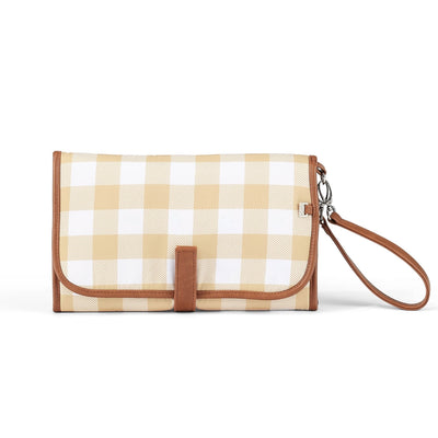 OiOi Nappy Clutch - Beige Gingham