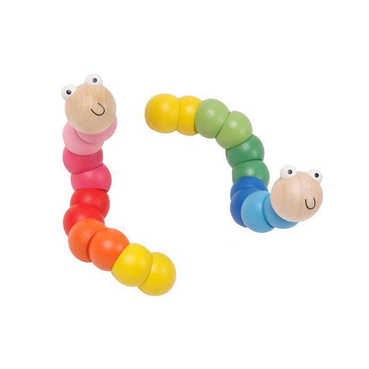 Calm and Breezy Wooden Jointed Worm