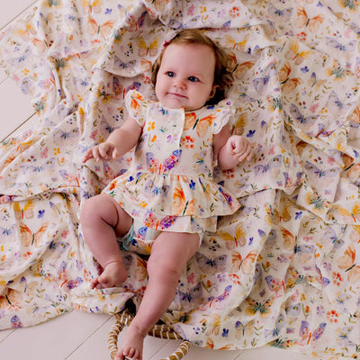 Confetti Kidz Bodysuit Dress - Butterfly Blooms