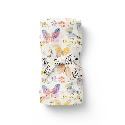 Confetti Kidz Organic Muslin Wrap - Butterfly Blooms
