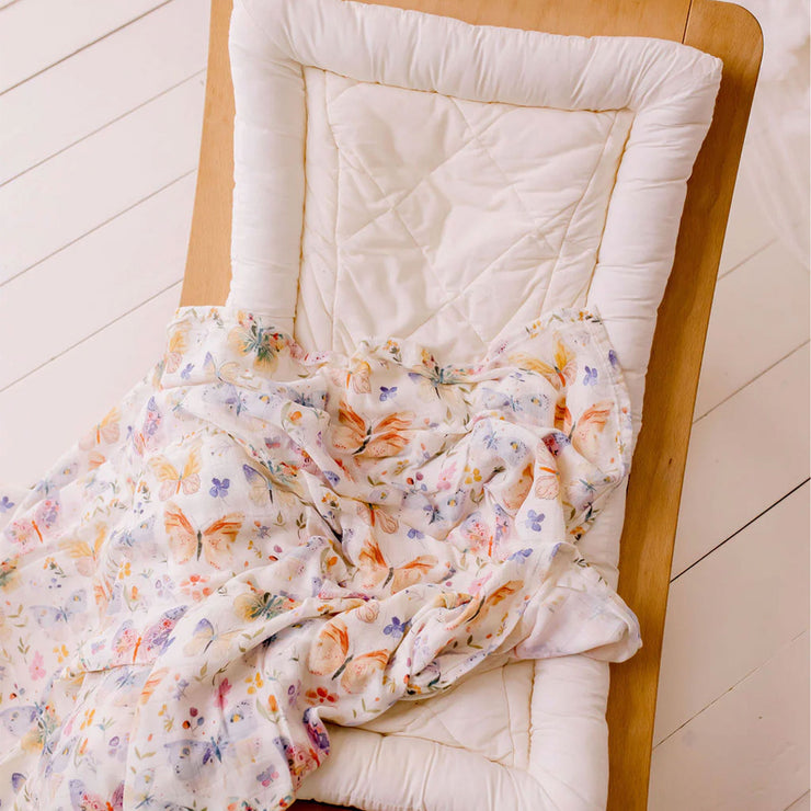Confetti Kidz Organic Muslin Wrap - Butterfly Blooms