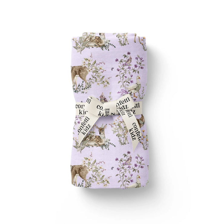 Confetti Kidz Organic Muslin Wrap - Enchanted Gardens