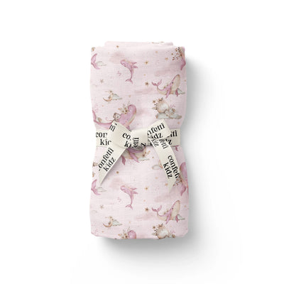 Confetti Kidz Organic Muslin Wrap - Whimsical Whale