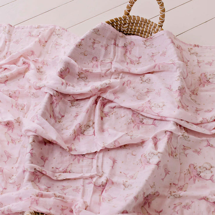 Confetti Kidz Organic Muslin Wrap - Whimsical Whale