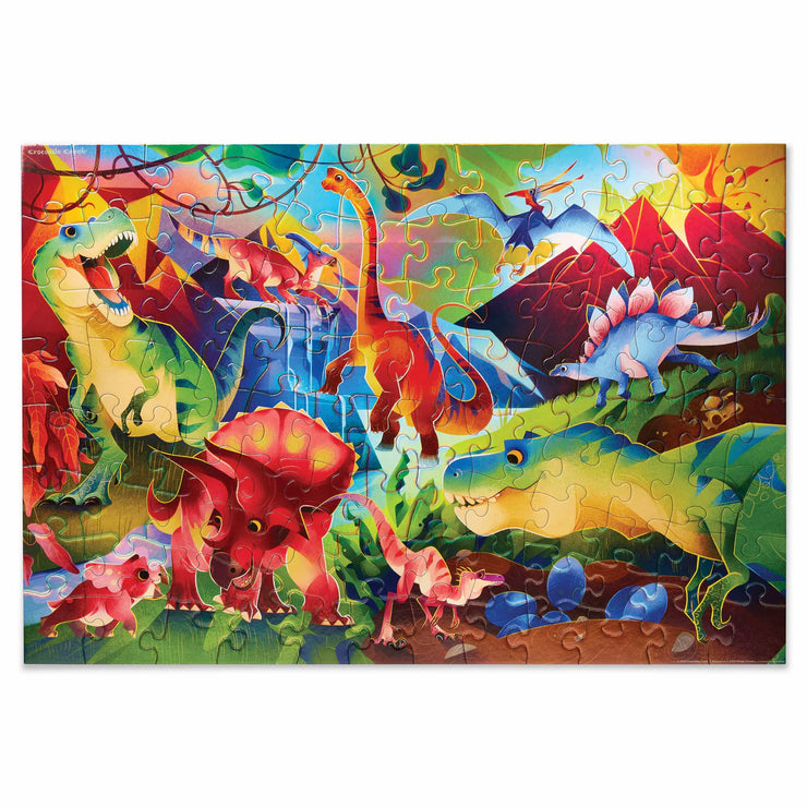 Crocodile Creek Holographic Puzzle - Dinosaur World