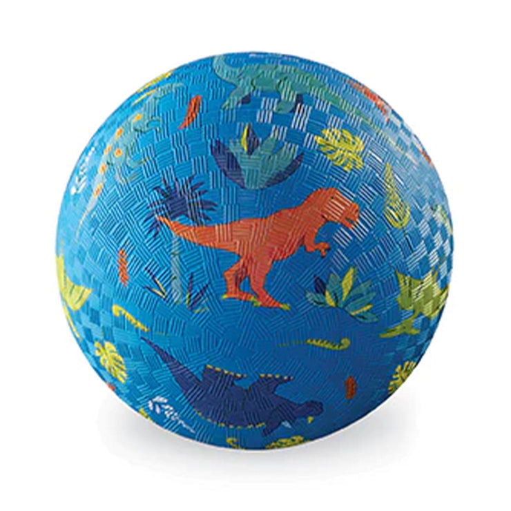 Crocodile Creek Small Play Ball - Dino Land (Blue)