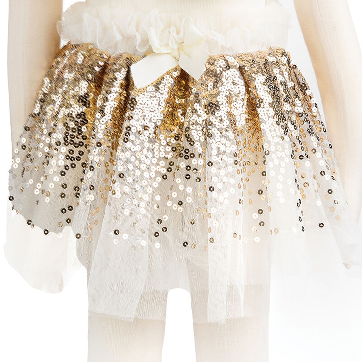 Great Pretender - Gold Sequin Skirt, Wings & Wand set