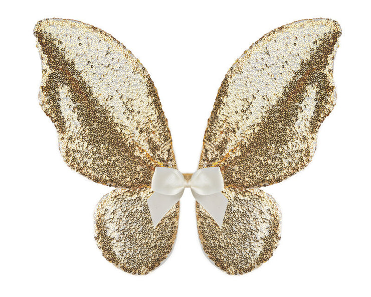 Great Pretender - Gold Sequin Skirt, Wings & Wand set