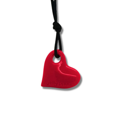 Jellystone Heart Pendant - Scarlet Red