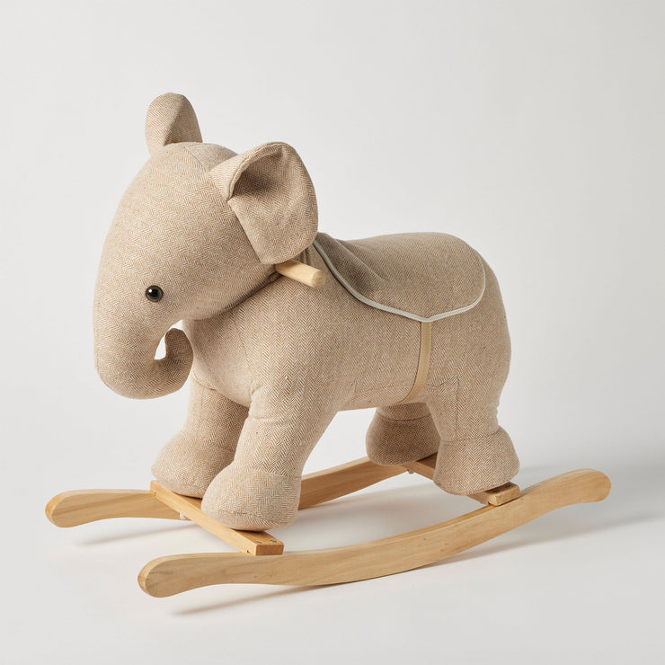 Jiggle & Giggle Rocking Tweed Elephant
