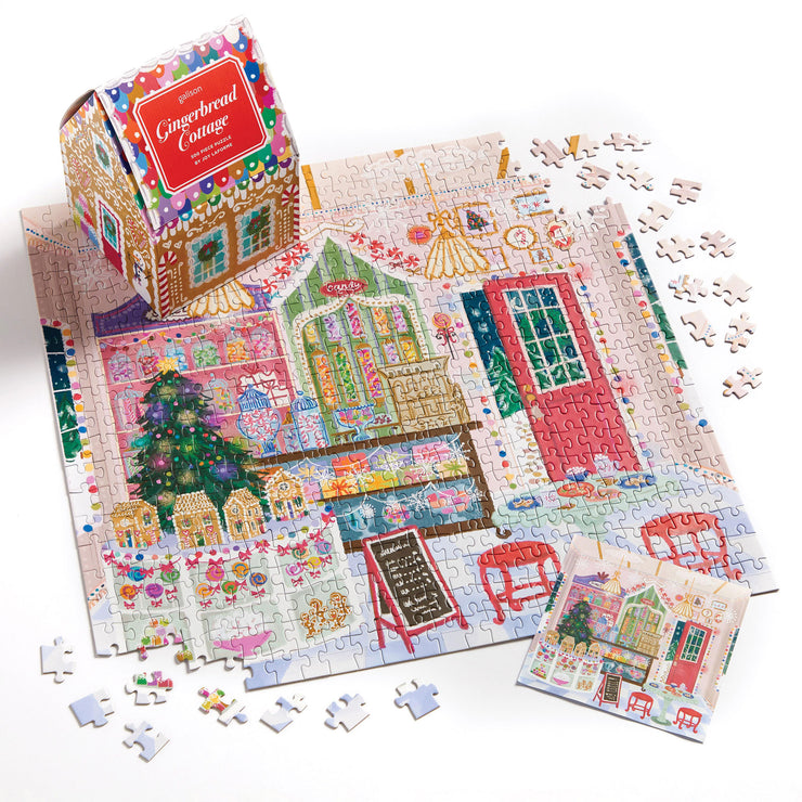 Galison Gingerbread Cottage Puzzle 500 pc
