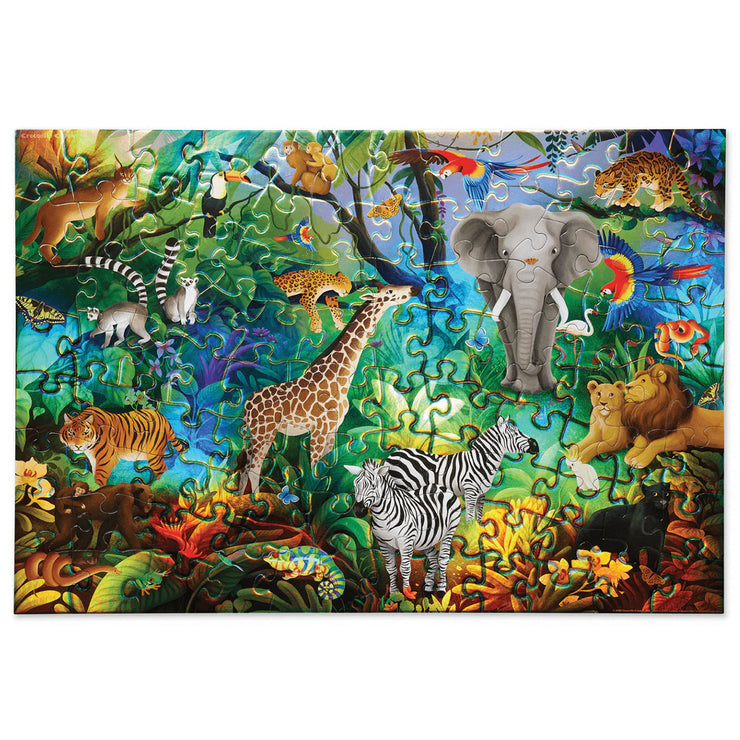 Crocodile Creek Holographic Puzzle - Jungle Paradise