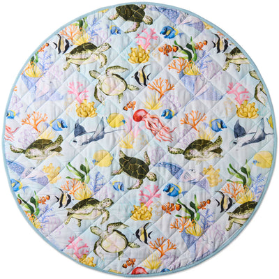 Kip & Co Reef Life Quilted Baby Play Mat