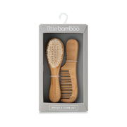 Little Bamboo 2 Pc Baby Wooden Brush & Comb Set