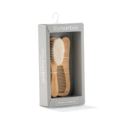 Little Bamboo 2 Pc Baby Wooden Brush & Comb Set