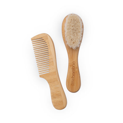 Little Bamboo 2 Pc Baby Wooden Brush & Comb Set