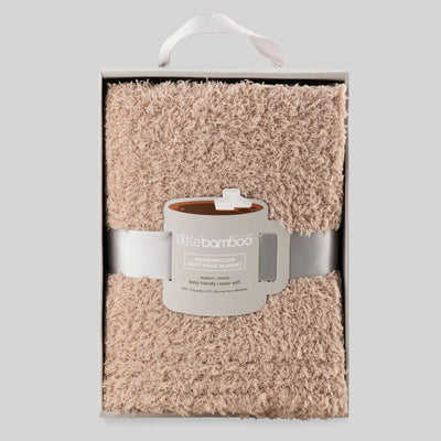 Little Bamboo Marshmallow Soft Pique Blanket - Oat Milk