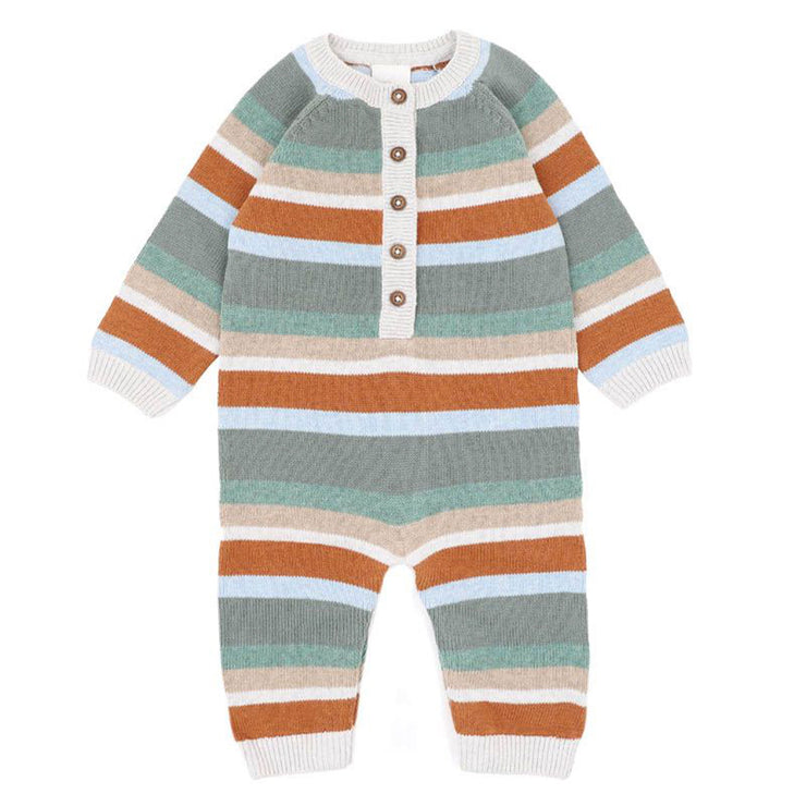 Bebe Mateo Stripe Knitted Romper