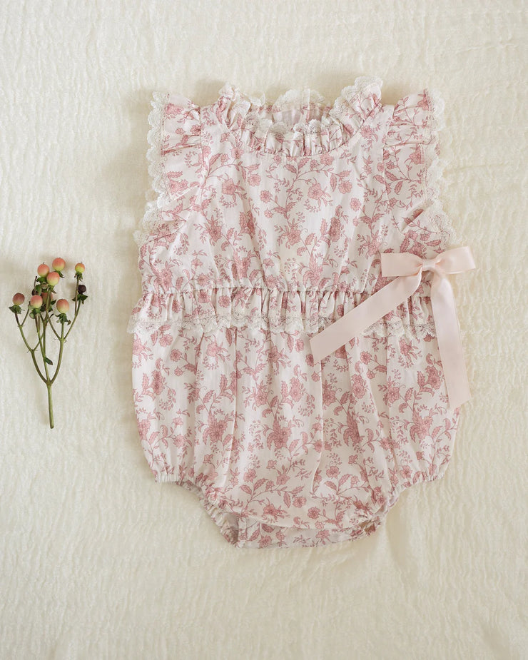 Noralee Alice Romper - Pink Toile