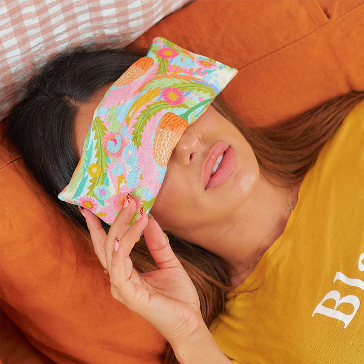 Annabel Trend Eye Rest Pillow – Pink Petal Linen