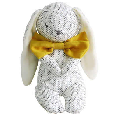 Alimrose Roberto Floppy Bunny - Navy Spot & Bowtie