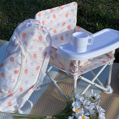 Sandy Bums Portable Baby Chair - Berry