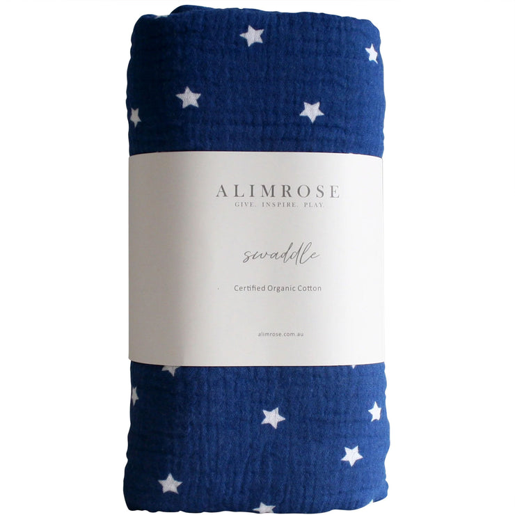 Alimrose Muslin Swaddle Starry Night