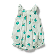 Wilson & Frenchy Crinkle Playsuit - Apple Papple