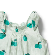 Wilson & Frenchy Crinkle Playsuit - Apple Papple