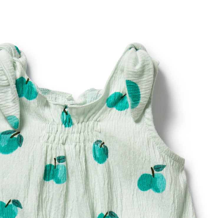 Wilson & Frenchy Crinkle Playsuit - Apple Papple