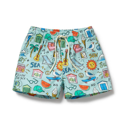 Wilson & Frenchy Board Short - Sun, Surf & Sea