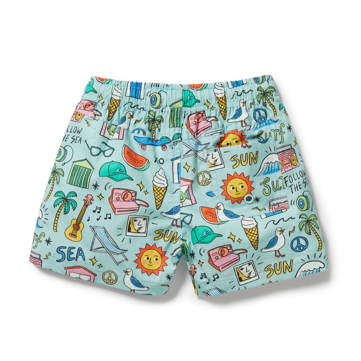 Wilson & Frenchy Board Short - Sun, Surf & Sea